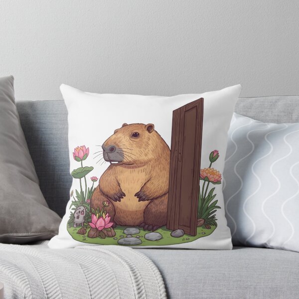 Item preview, Capybara Zen Garden Bouncer designed and sold by catcurio.