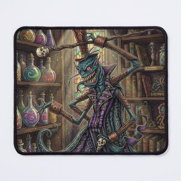 Item preview, The Top Hat creature spooky weird horror art designed and sold by Vintage Designs +.