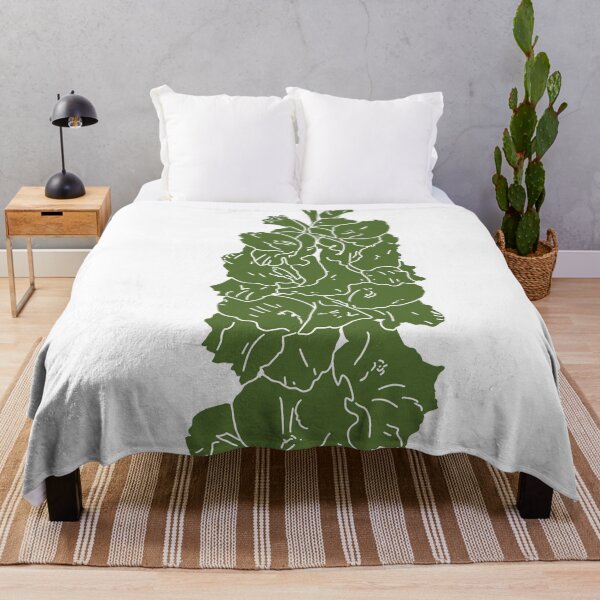 Item preview, Camo Green Gladiolus Minimalist Botanical Illustration designed and sold by CharlottePorterArt.