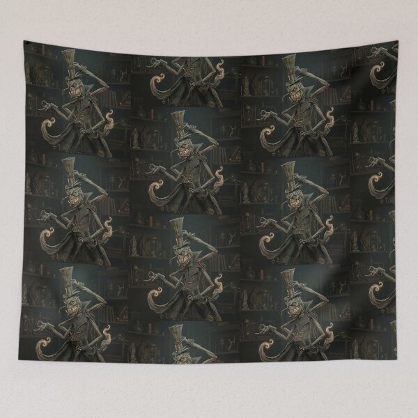 Item preview, The Top Hat creature spooky weird horror art designed and sold by Vintage Designs +.