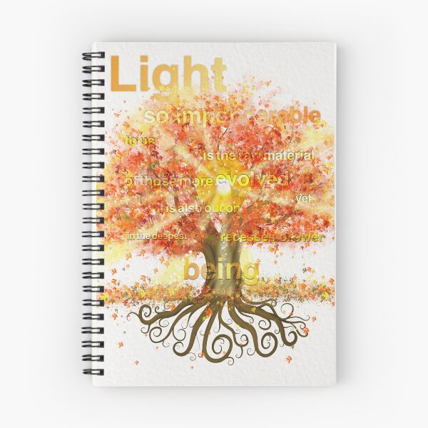 Item preview, Tree of Life Light and Wisdom Spiral Notebook designed and sold by Floraphoria.