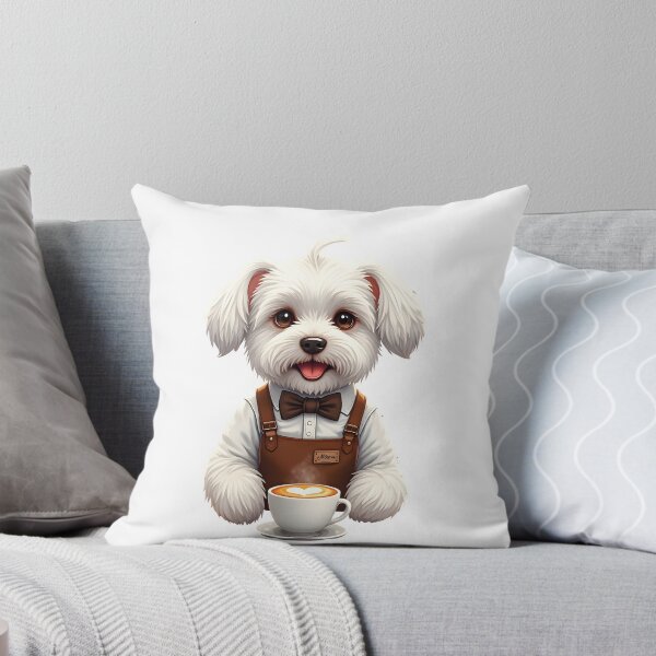 Item preview, Maltese Dog Barista Art designed and sold by Kedspicedesign.