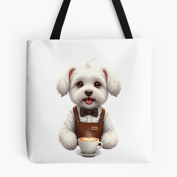 Item preview, Maltese Dog Barista Art designed and sold by Kedspicedesign.