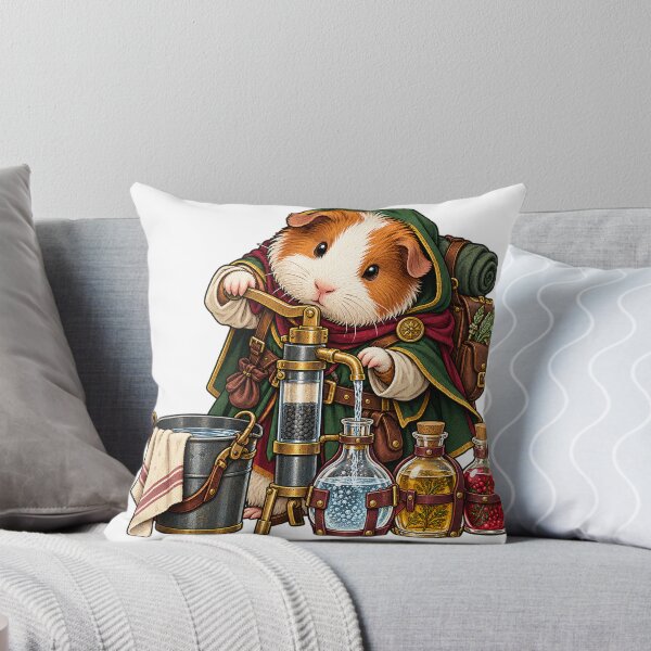 Item preview, Guinea pig alchemist with magic potions designed and sold by LongIslandDesgn.