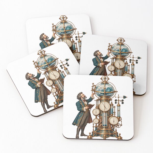 Item preview, Steampunk inventor with globe clock designed and sold by LongIslandDesgn.