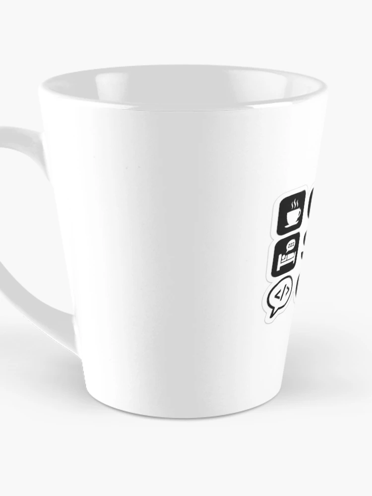 Thumbnail 3 of 4, Coffee Mug, Coffee Sleep Code Programmer Developer Coding Sticker designed and sold by Kushwaha18.