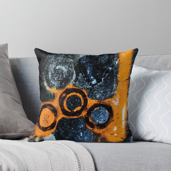 Item preview, Urban Geometry – Orange and Blue Industrial Abstract Art designed and sold by Visual Arts Dominika Cybuch.