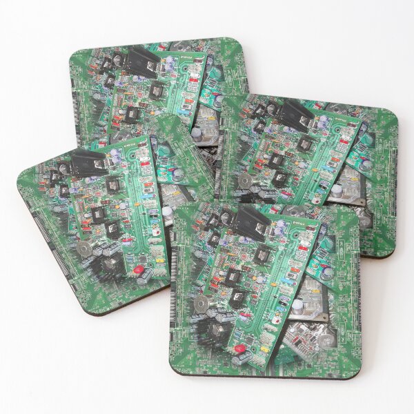Item preview, Green Circuit Board Artwork | Futuristic Tech Pattern  designed and sold by Flowerone.