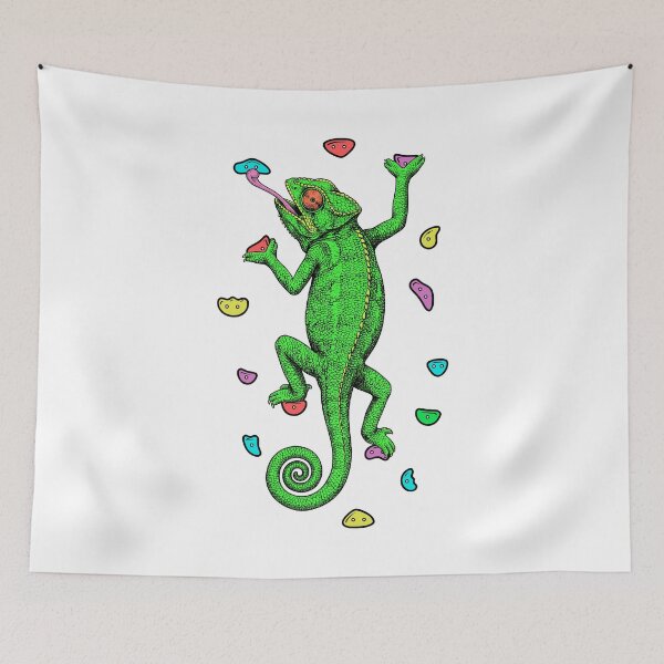 Item preview, Rock Climber Indoor Wall Climbing Chameleon Funny Climbers designed and sold by GrandeDuc.