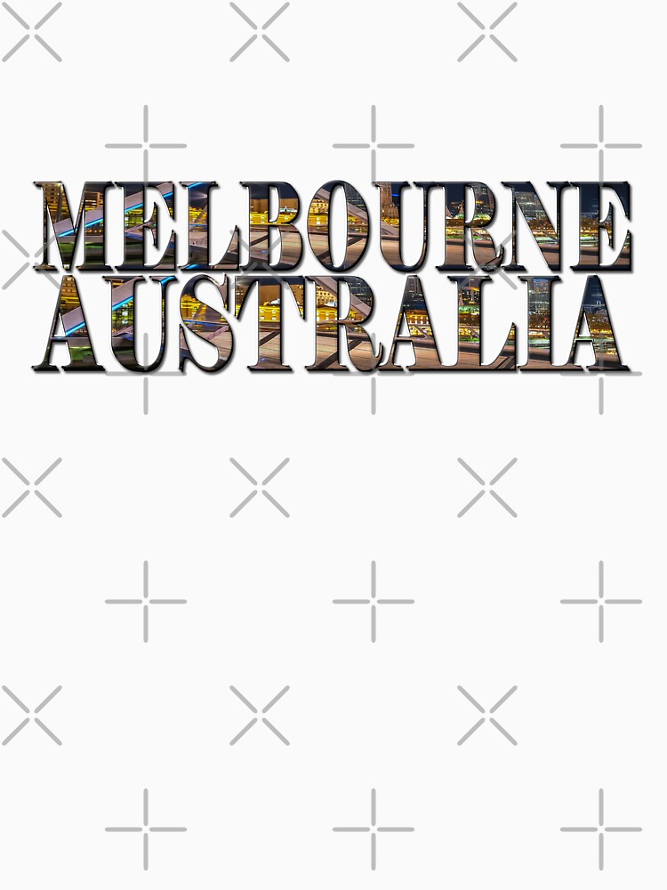 Melbourne Australia (on white) by RayW