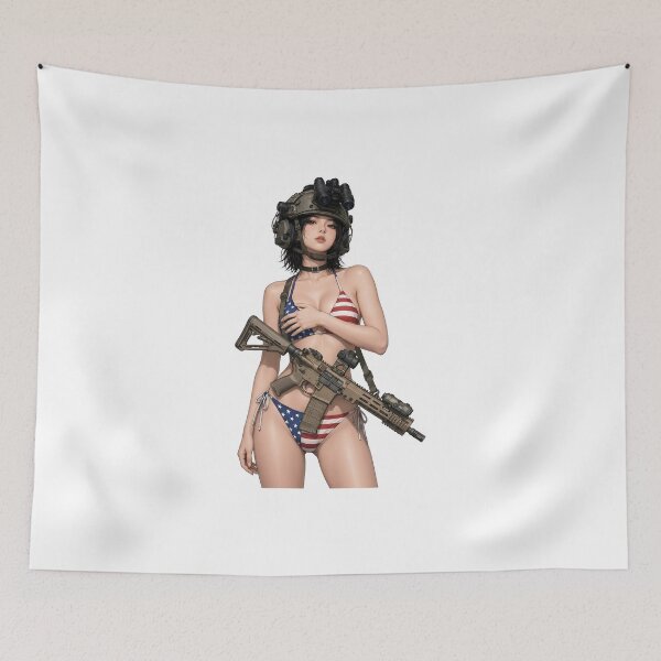 Item preview, American Gun Girl by RAWLIFEGRAPHIC designed and sold by RAWLIFEGRAPHIC.