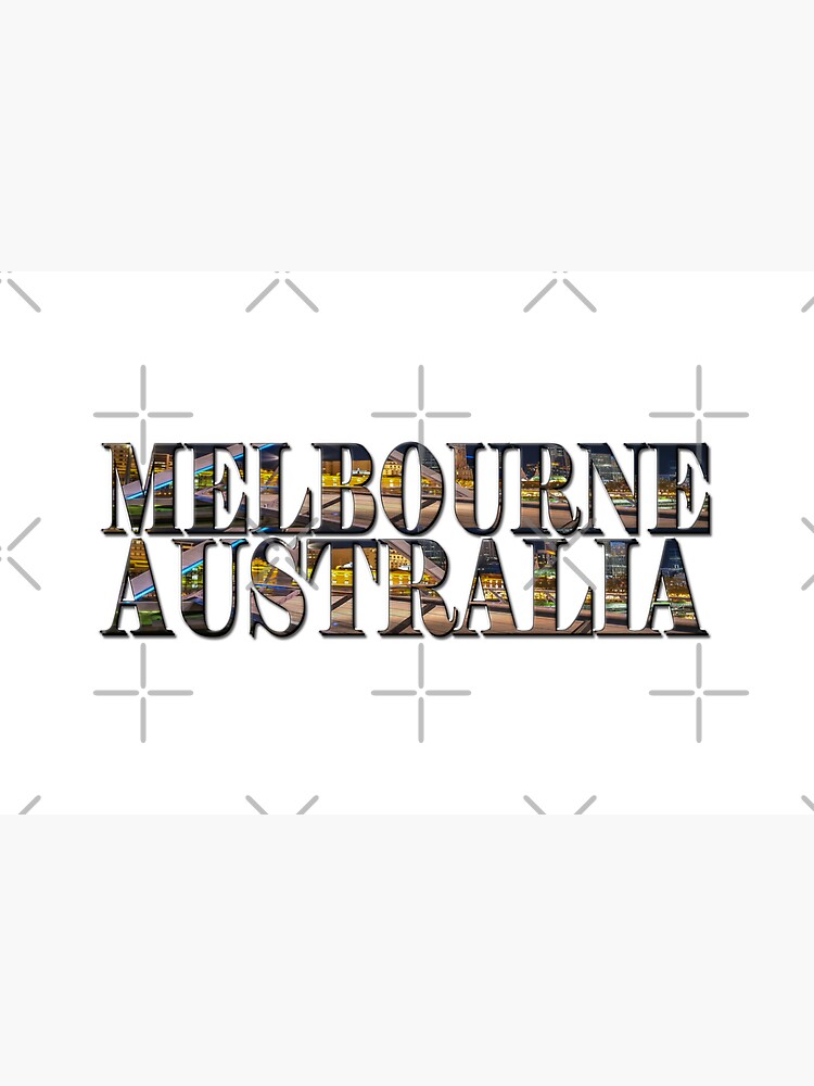 Melbourne Australia (on white) by RayW
