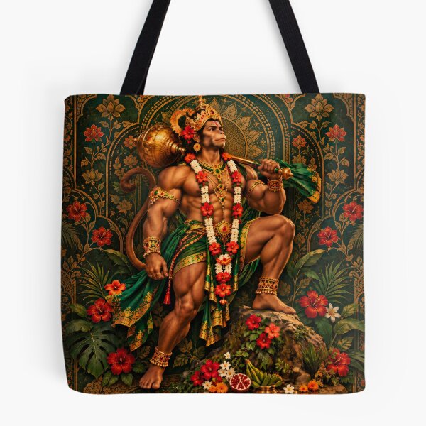 Item preview, Lord Hanuman – Hindu Monkey God of Strength, Courage & Devotion | Sacred Hindu Deity Art designed and sold by MSRART.