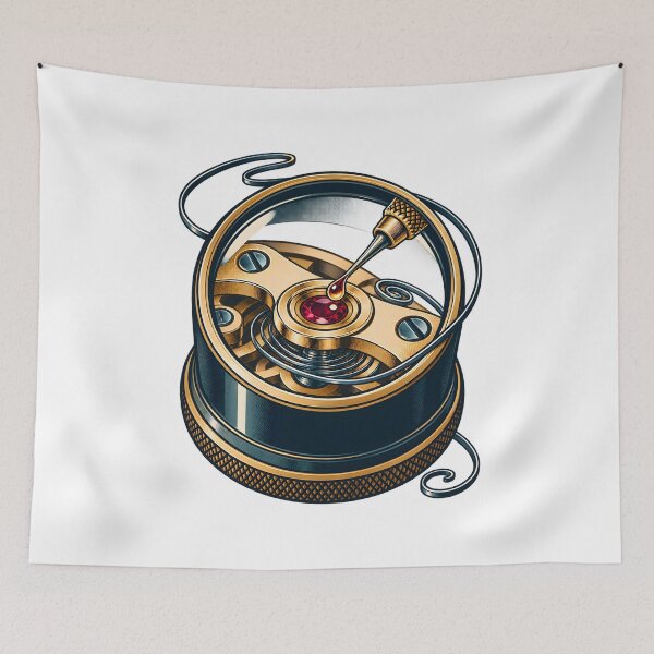 Item preview, Watchmaker Loupe And Ruby Jewel Detail designed and sold by Philippa Shop.