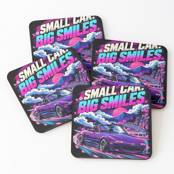 Item preview, Small Car Big Smiles Vintage JDM Roadster Art designed and sold by THAT-ONE-TEE.