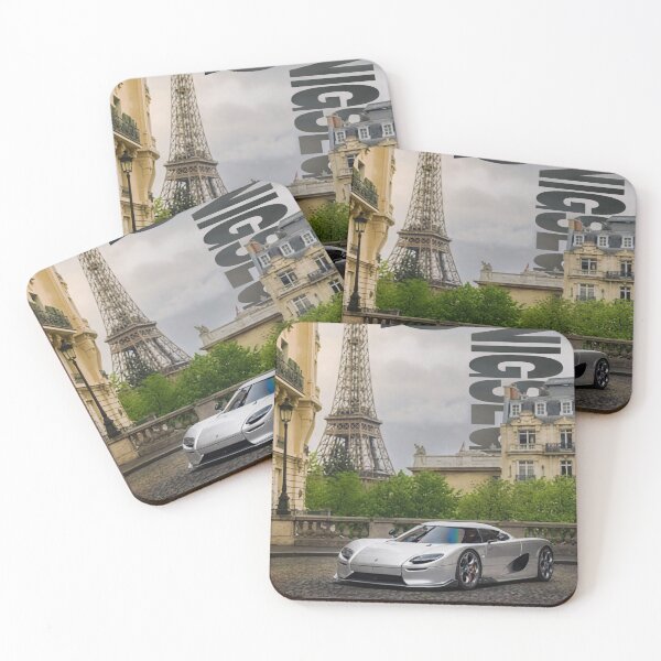 Item preview, Koenigsegg CCR Eiffel Tower Art Print designed and sold by trekxtherex.