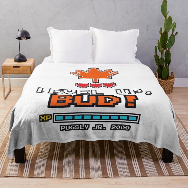 Item preview, Level Up Bud Pixel Maple Leaf Retro Gamer designed and sold by PugslyJr2000.