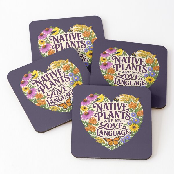 Item preview, Native Plants Are My Love Language Botanical Heart Garden Gift designed and sold by shifumart.