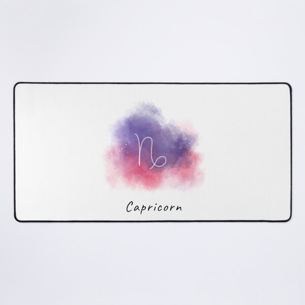 Item preview, Capricorn Glyph on Purple Pink Watercolor Cloud designed and sold by Cole's Design.