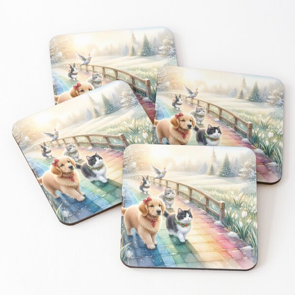 Item preview, Christmas Rainbow Bridge Pets designed and sold by Sybille-Yates.