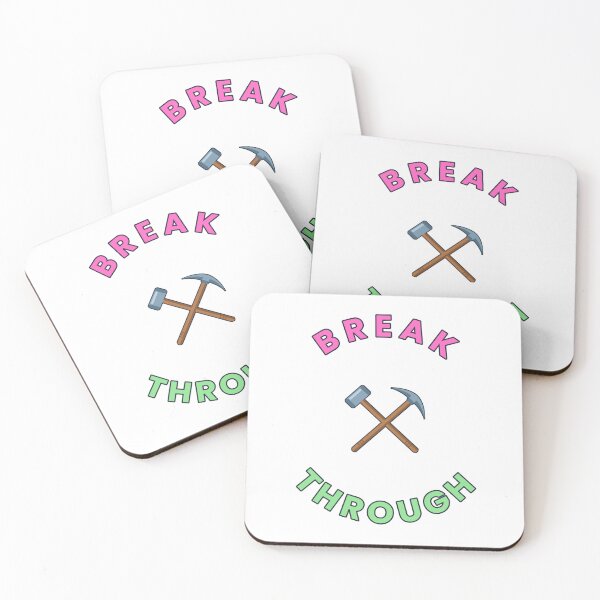Item preview, Break Through - Hammer And Pickaxe Breakthrough Christian Motivation Art designed and sold by JiderichHub.