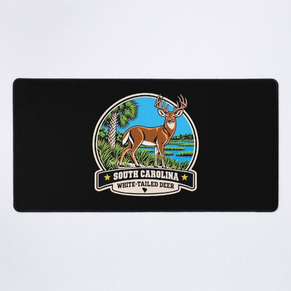 Item preview, South Carolina White-Tailed Deer – Retro Lowcountry Wildlife  designed and sold by American Fieldmark Studio.