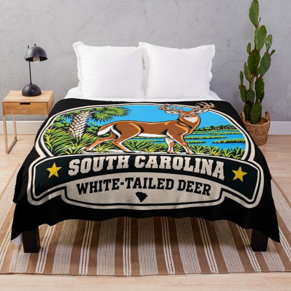 Item preview, South Carolina White-Tailed Deer – Retro Lowcountry Wildlife  designed and sold by American Fieldmark Studio.