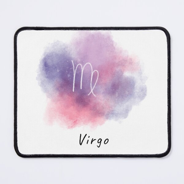 Item preview, Virgo Zodiac Glyph in Purple Pink Watercolor Cloud designed and sold by Cole's Design.