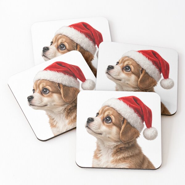 Item preview, Bold Puppy Santa Christmas designed and sold by Gifter-ly Cozy Christmas.