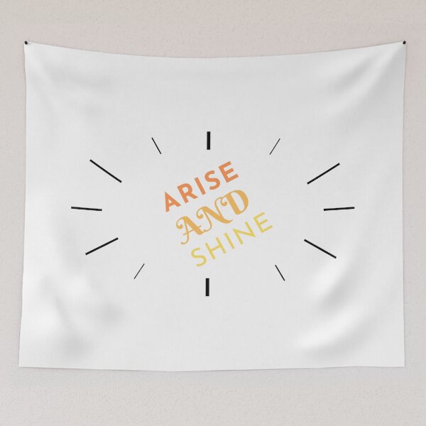 Item preview, Arise and Shine Sunburst Motivational Design designed and sold by JiderichHub.