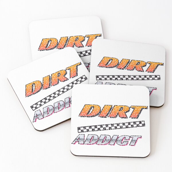 Item preview, Dirt Addict Checkered Flag Retro Motocross designed and sold by YZKDesign.
