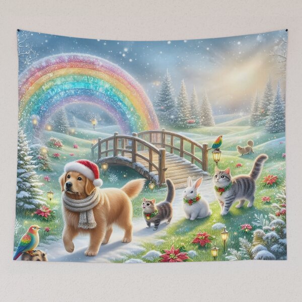 Item preview, Christmas Rainbow Bridge Pets designed and sold by Sybille-Yates.