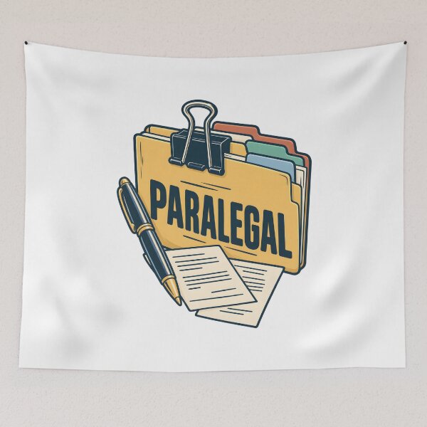 Item preview, Paralegal Case Files Desk Illustration designed and sold by Philippa Shop.