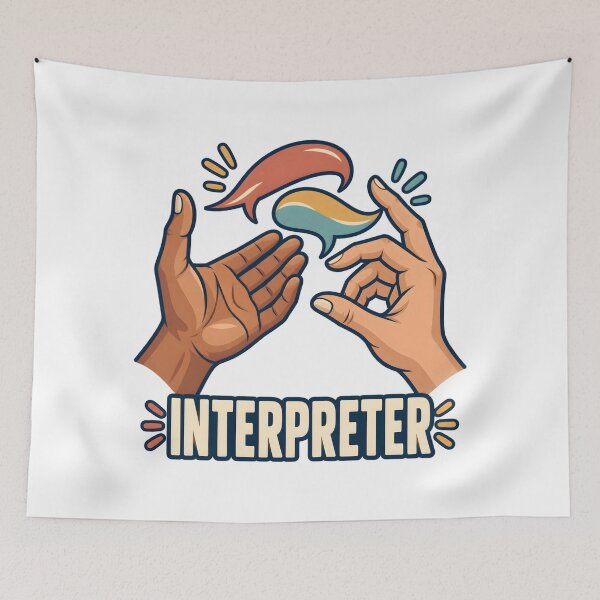 Item preview, Sign Language Interpreter Appreciation Art designed and sold by Philippa Shop.