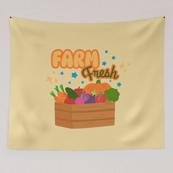 Item preview, Farm Fresh Wooden Crate of Fruits and Vegetables designed and sold by Shedronpanda.