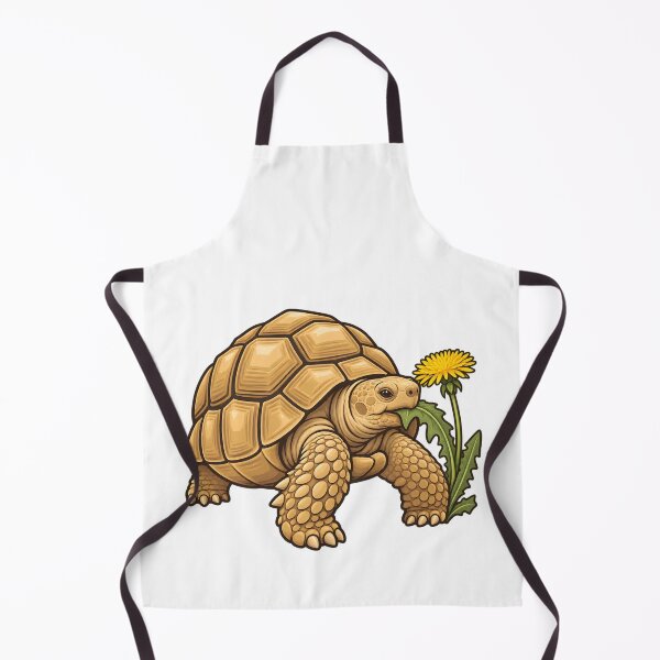 Item preview, Sulcata Tortoise Dandelion Snack Illustration designed and sold by Philippa Shop.