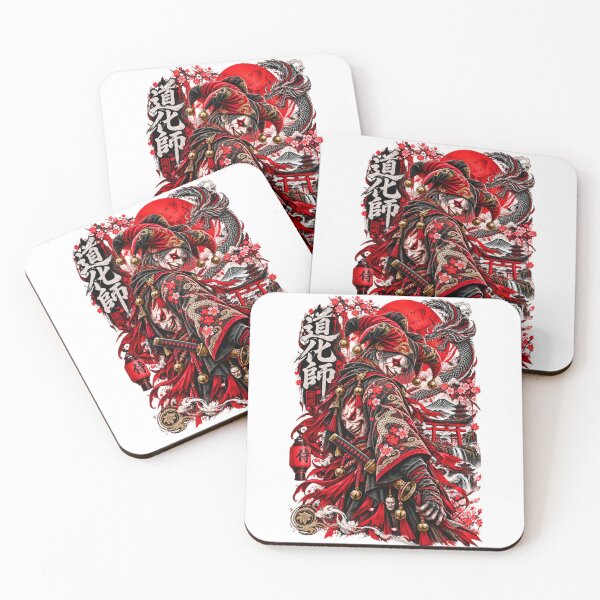 Item preview, Japanese Oni Jester Samurai Dragon Streetwear Art designed and sold by BAAKSHOP.
