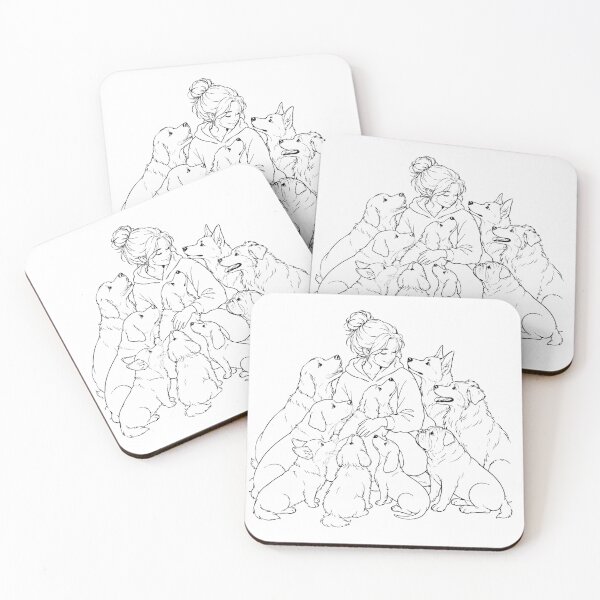 Item preview, Dog Mom Surrounded by Loving Dogs designed and sold by MagMade.