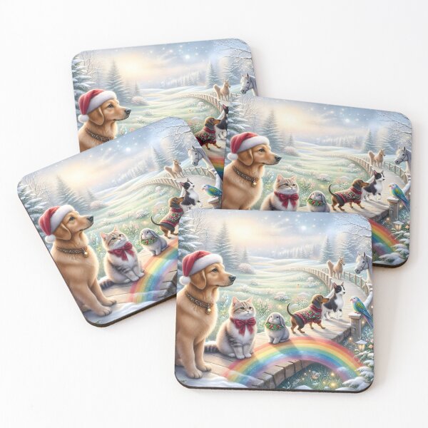 Item preview, Christmas Rainbow Bridge Pets designed and sold by Sybille-Yates.
