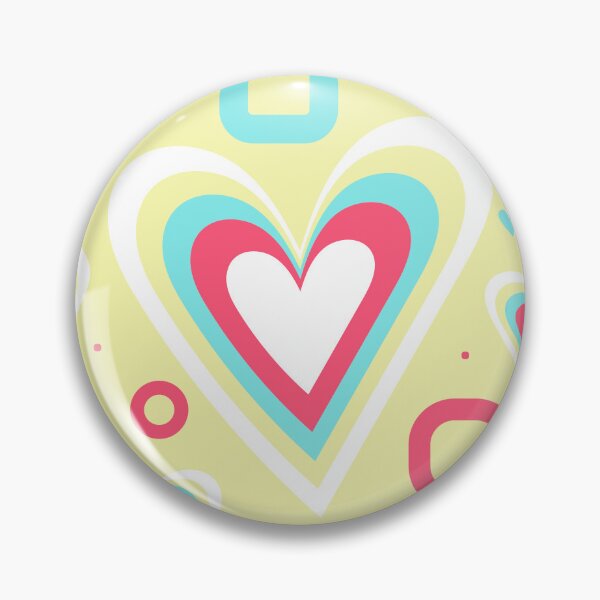 Item preview, Retro y2k groovy heart pattern background with colorful vibrant shapes illustration designed and sold by showoffmarket.