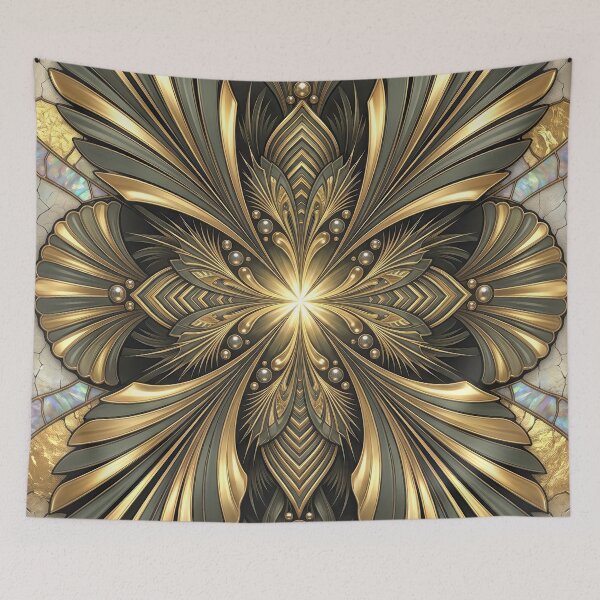 Item preview, Art Deco Gilded Mandala  designed and sold by Frackxion.