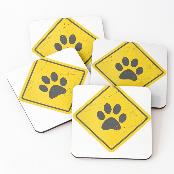 Item preview, Dog Paw Warning Sign designed and sold by Artful-inks.