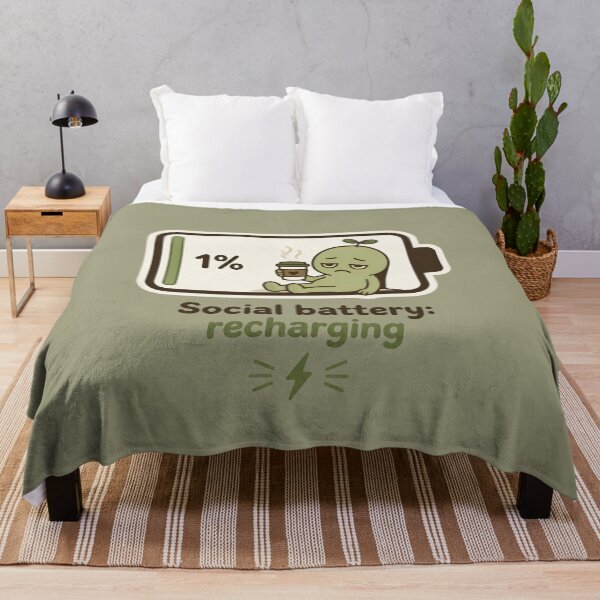 Item preview, Tired Sprout Character with Coffee in Battery designed and sold by JC Art Creations.