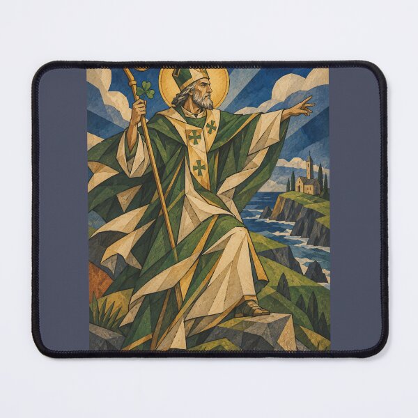 Item preview, Saint Patrick of Ireland - Epic Sacred Art designed and sold by Iknu art.