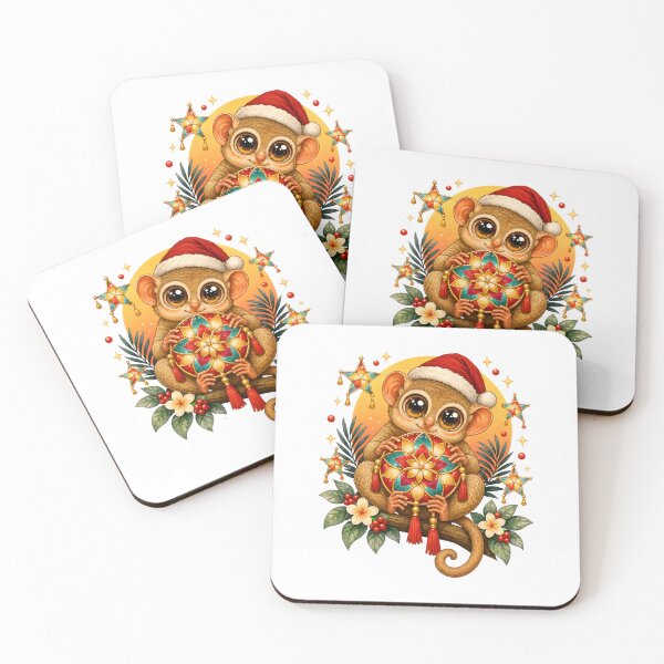 Item preview, Cute Tarsier Christmas Parol Kawaii Filipino Holiday designed and sold by Maladies.