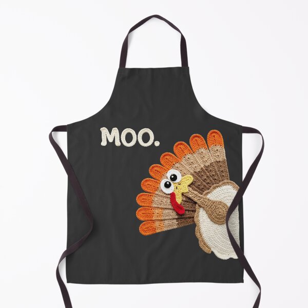 Item preview, Funny Crocheting Turkey Moo Fake Cow Funny thanksgiving Crochet tee for women and Men, gifts for thanksgiving, Crochet Thanksgiving Turkey designed and sold by Jokerstyle.