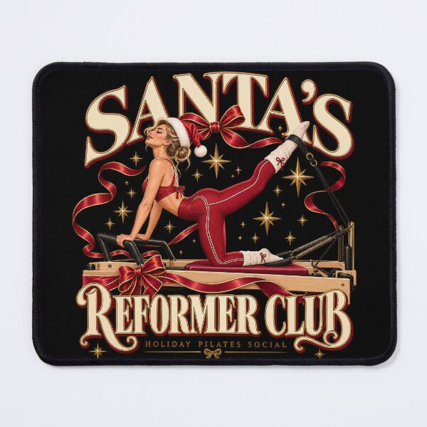 Item preview, Santa's Reformer Club – Christmas Pilates Girl Holiday Workout designed and sold by JanuszJarowicz.