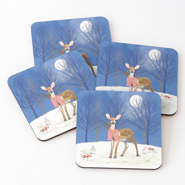 Item preview, Cute Little Fawn in the Forest designed and sold by Leatextileart.