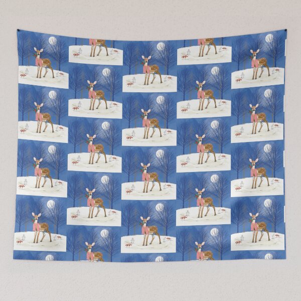 Item preview, Cute Little Fawn in the Forest designed and sold by Leatextileart.