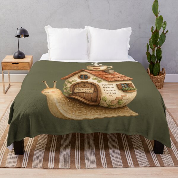 Item preview, Cozy Snail House with Coffee Cup Roof designed and sold by JC Art Creations.